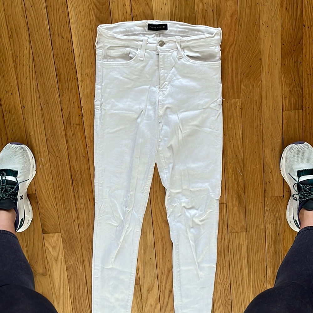 Flying monkey white jeans